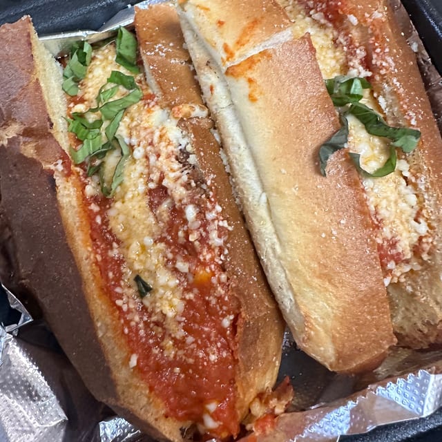 Meatball Parmigiana Panini.