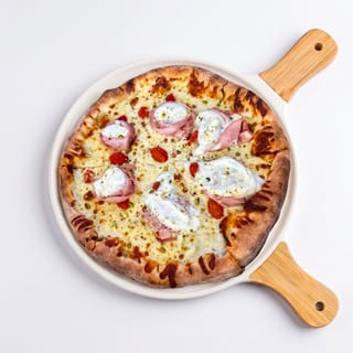 Mortadella and Burrata Pizza